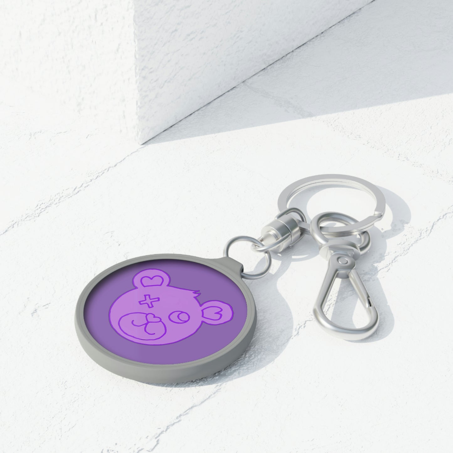 Jk - L💜VE Bear Keyring Tag