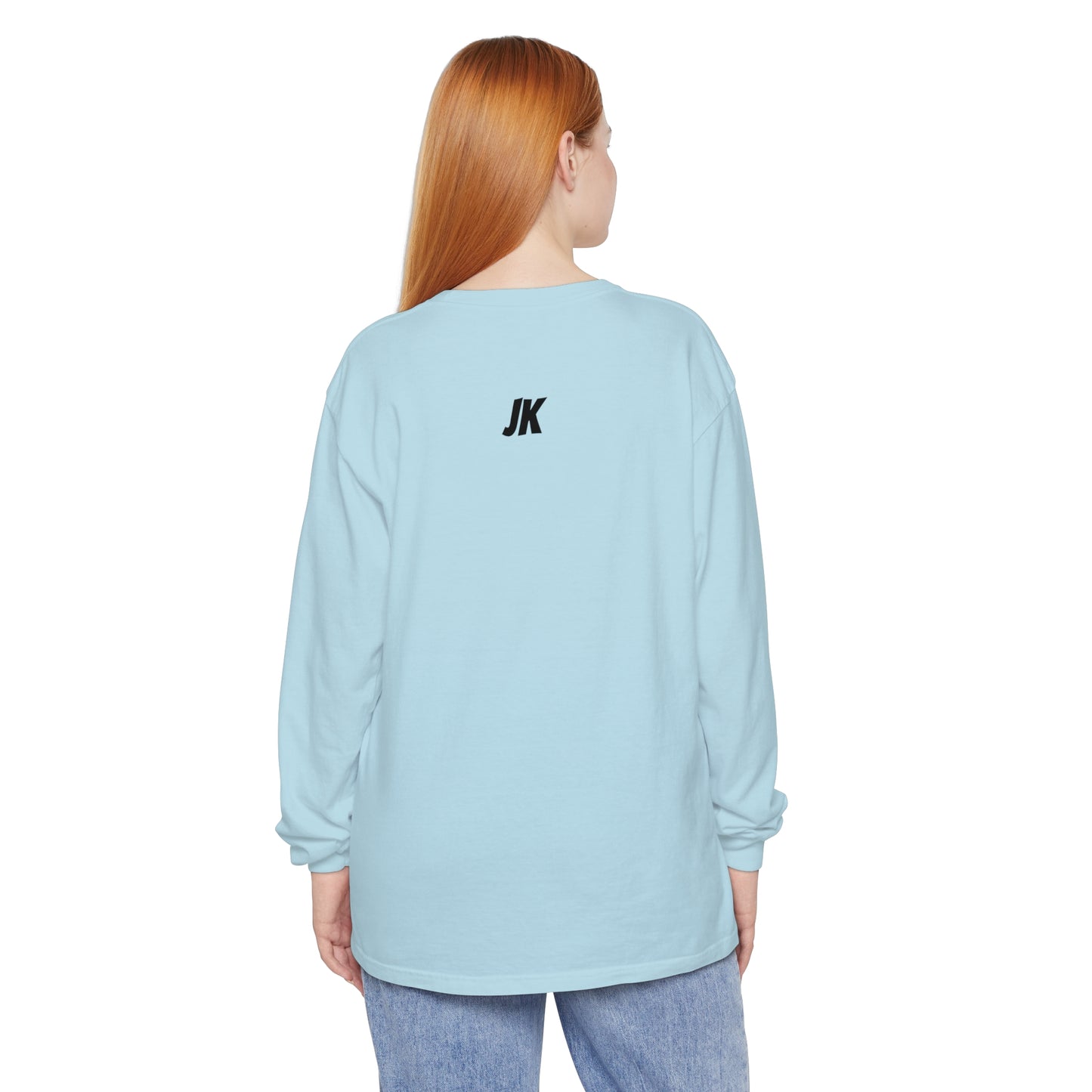 Jk PaPa Bear  - Unisex Garment-dyed Long Sleeve T-Shirt