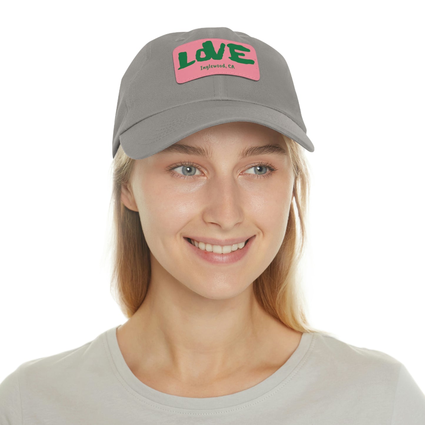 Jk LOVE (Dad) Hat with Leather Patch - Inglewood, CA Edition