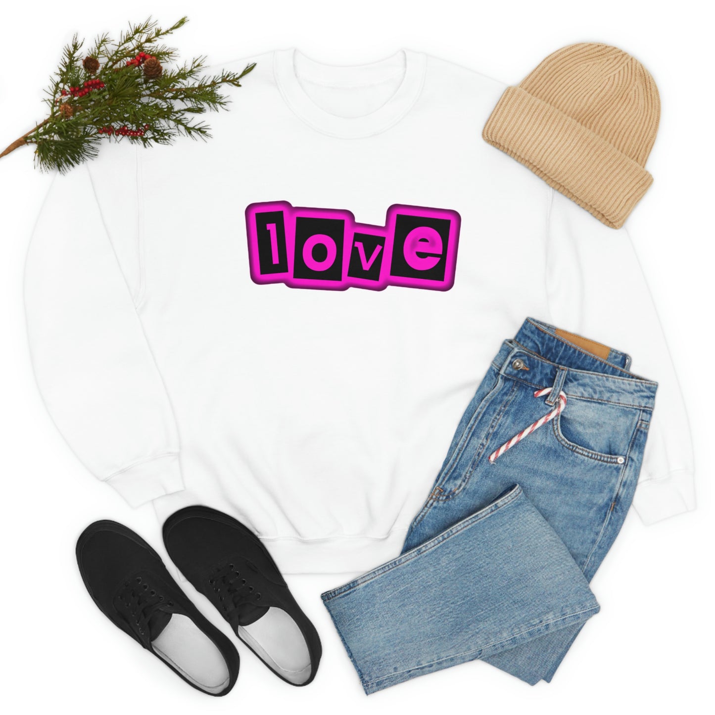 lOVE (Unisex) Heavy Blend™ Crewneck Sweatshirt