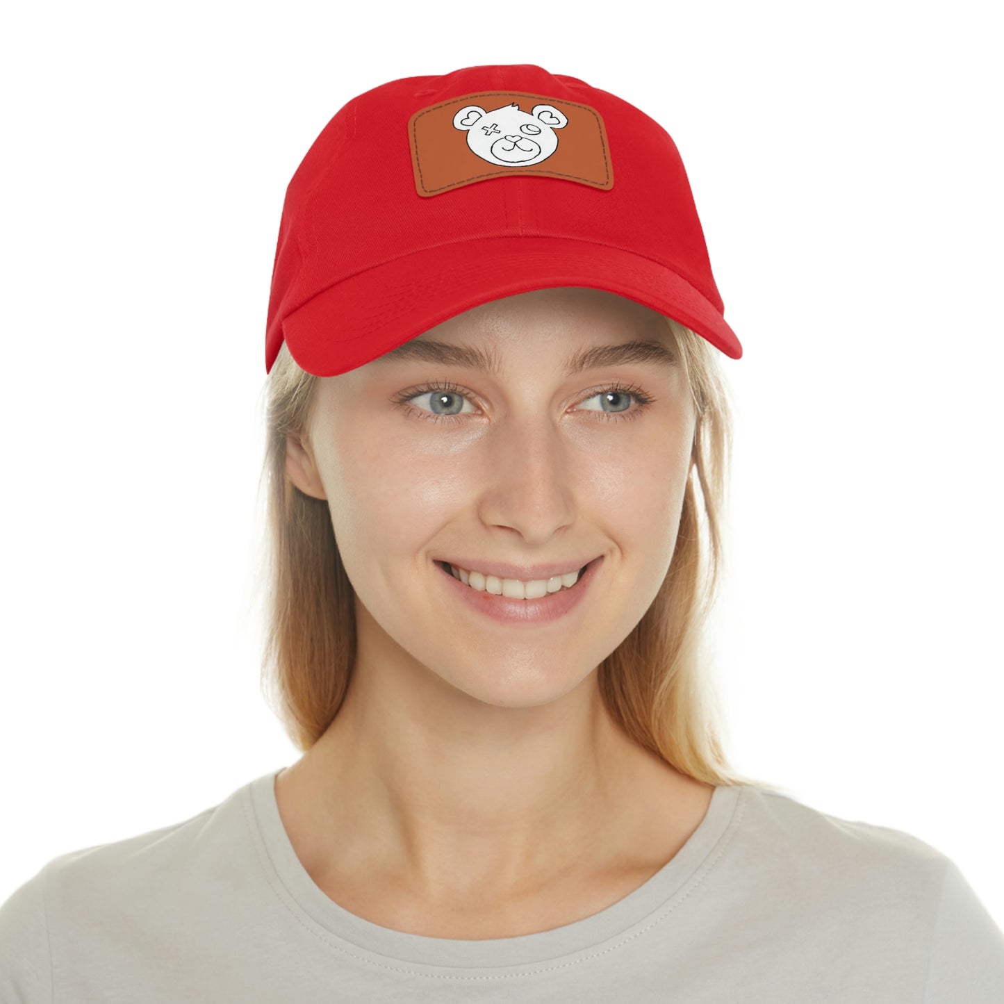 Jk LoVE Bear (Dad) Hat with Leather Patch