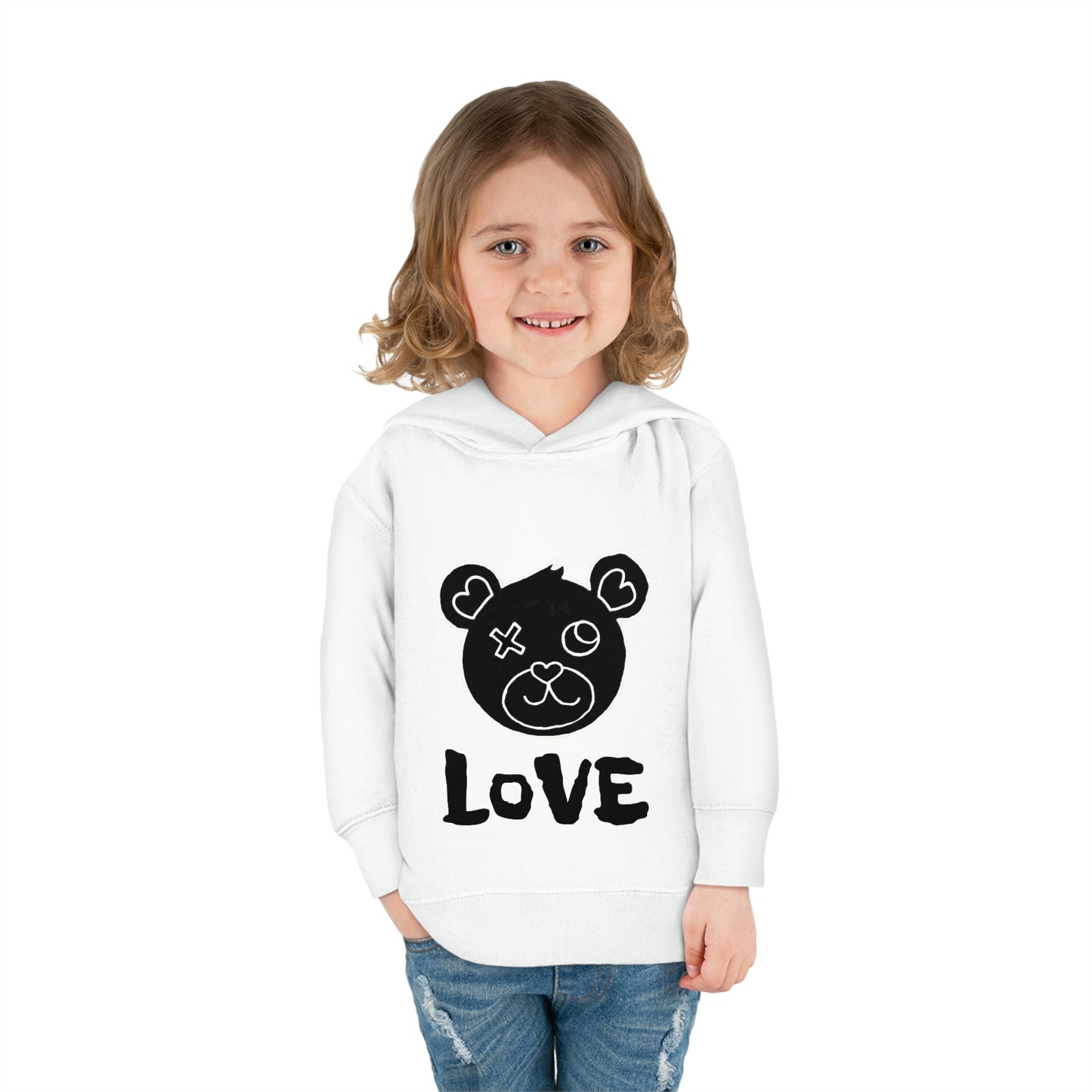 LoVE Bear - Toddler Pullover Fleece Hoodie