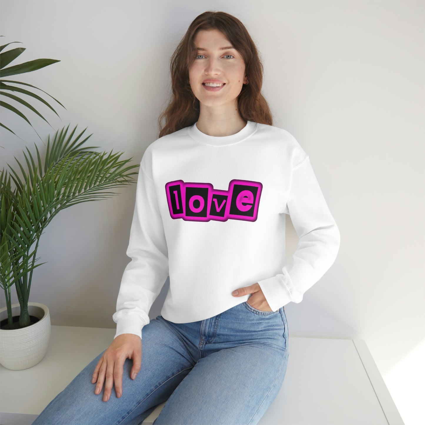 lOVE (Unisex) Heavy Blend™ Crewneck Sweatshirt