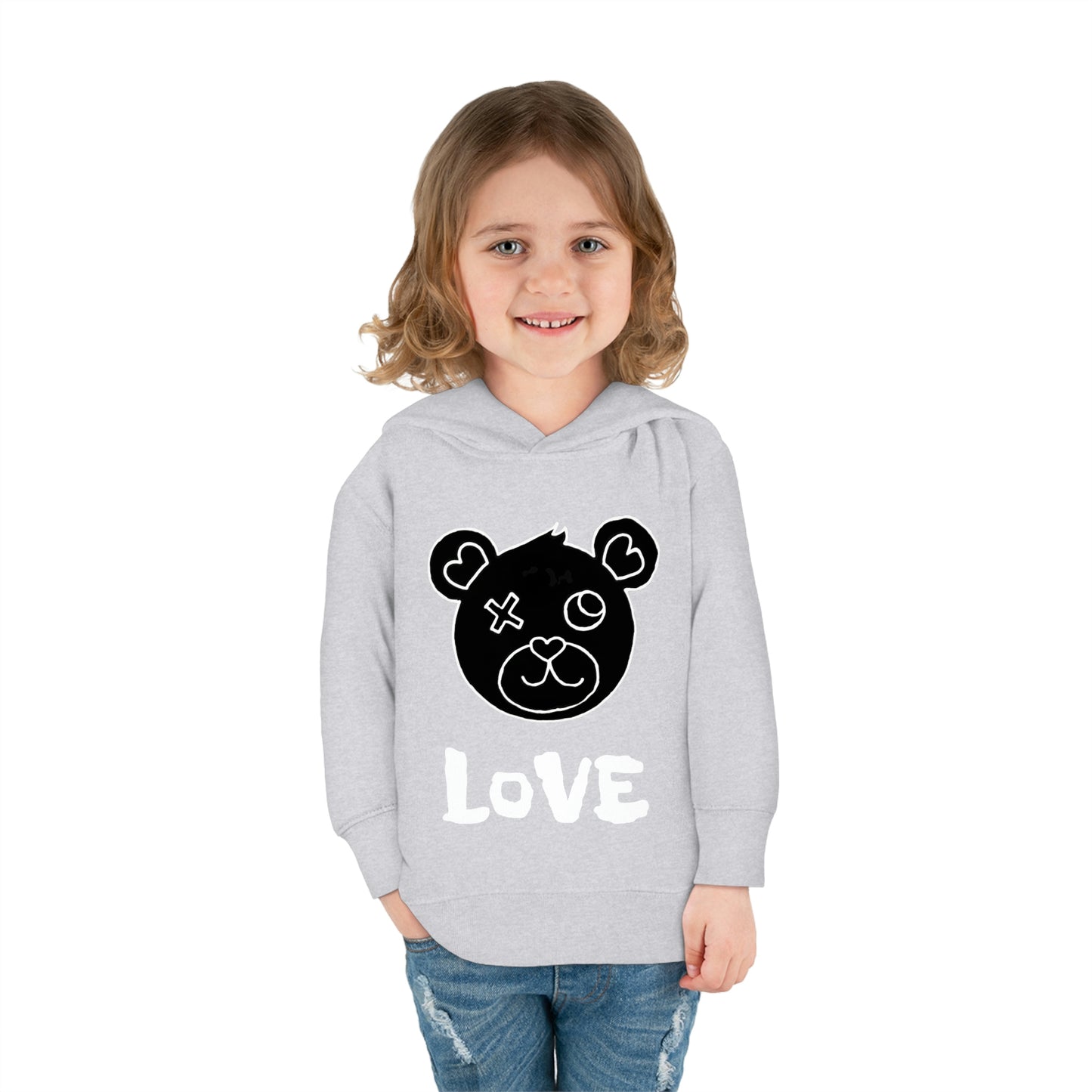 LoVE Bear - Toddler Pullover Fleece Hoodie