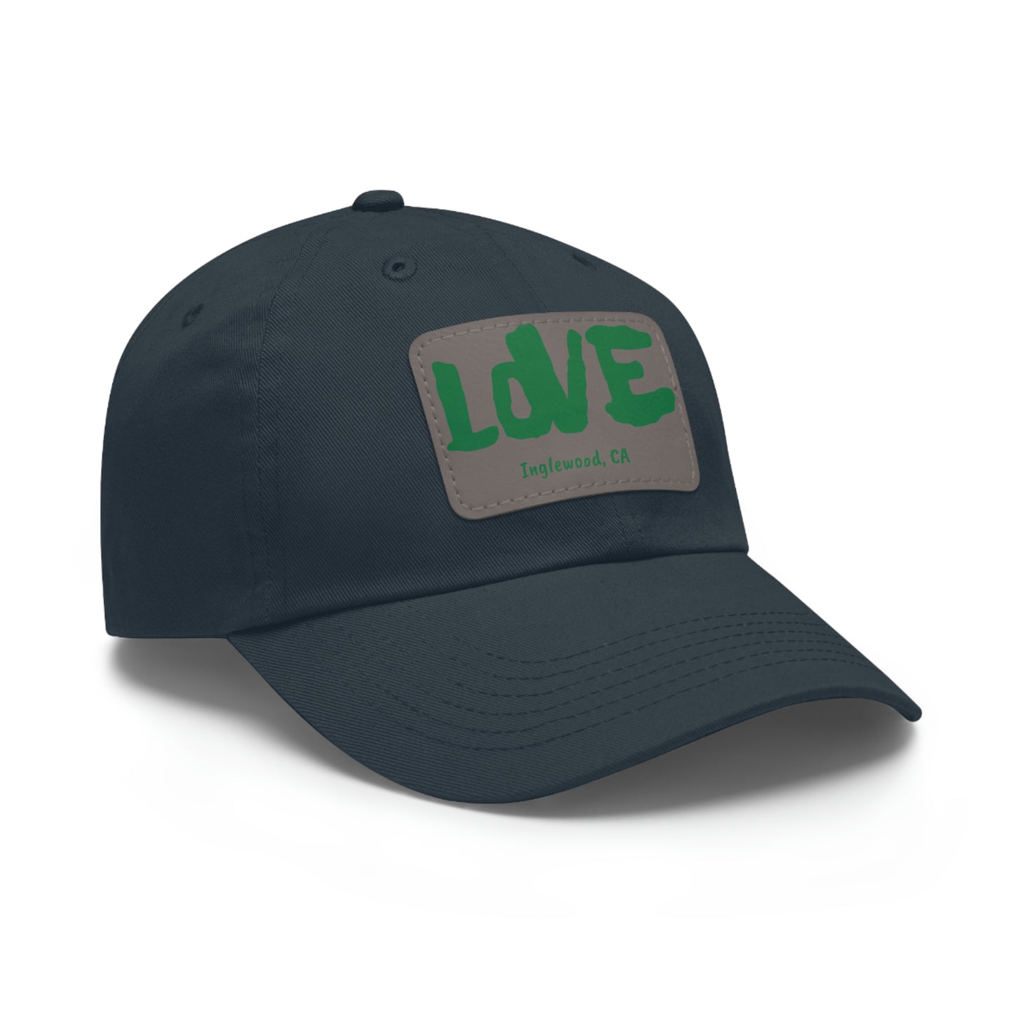 Jk LOVE (Dad) Hat with Leather Patch - Inglewood, CA Edition