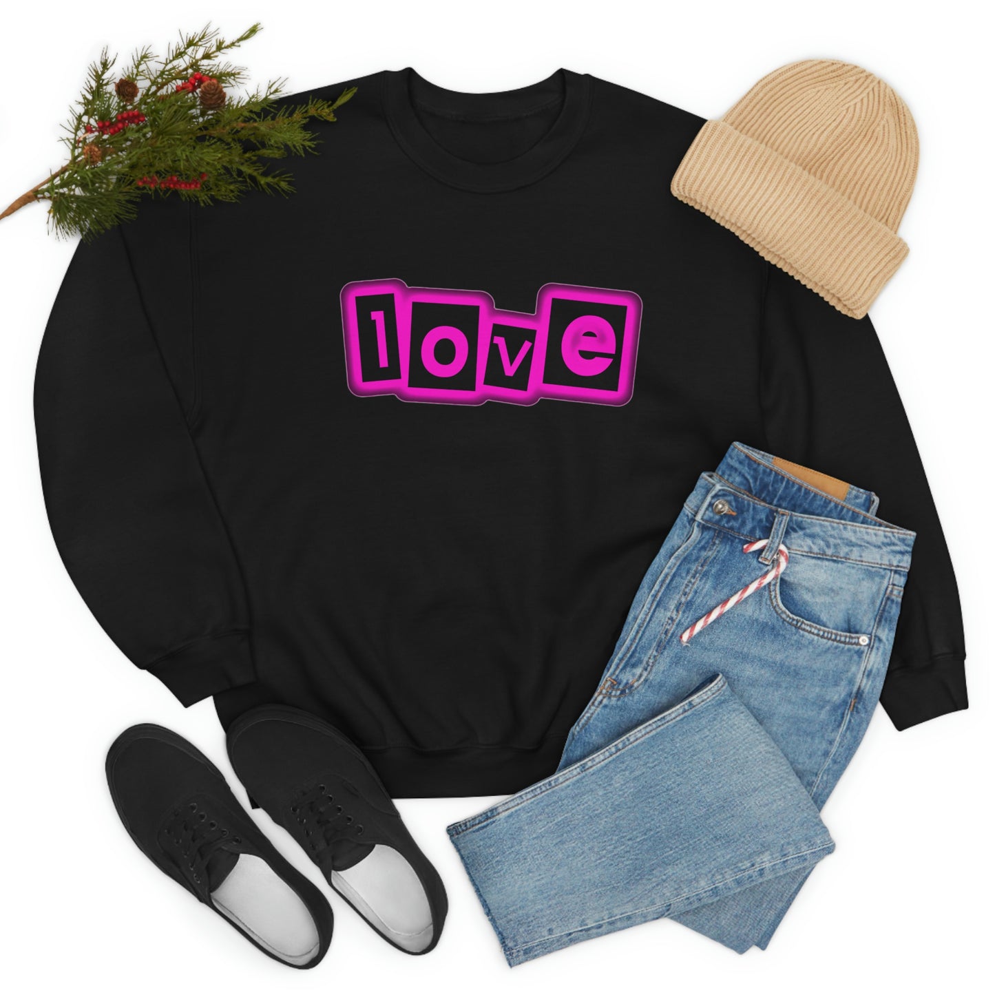 lOVE (Unisex) Heavy Blend™ Crewneck Sweatshirt