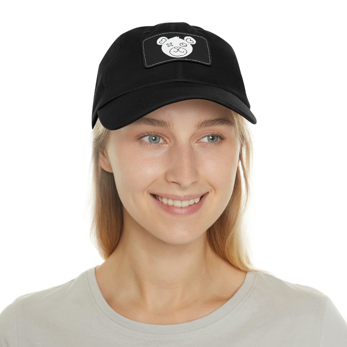 Jk LoVE Bear (Dad) Hat with Leather Patch