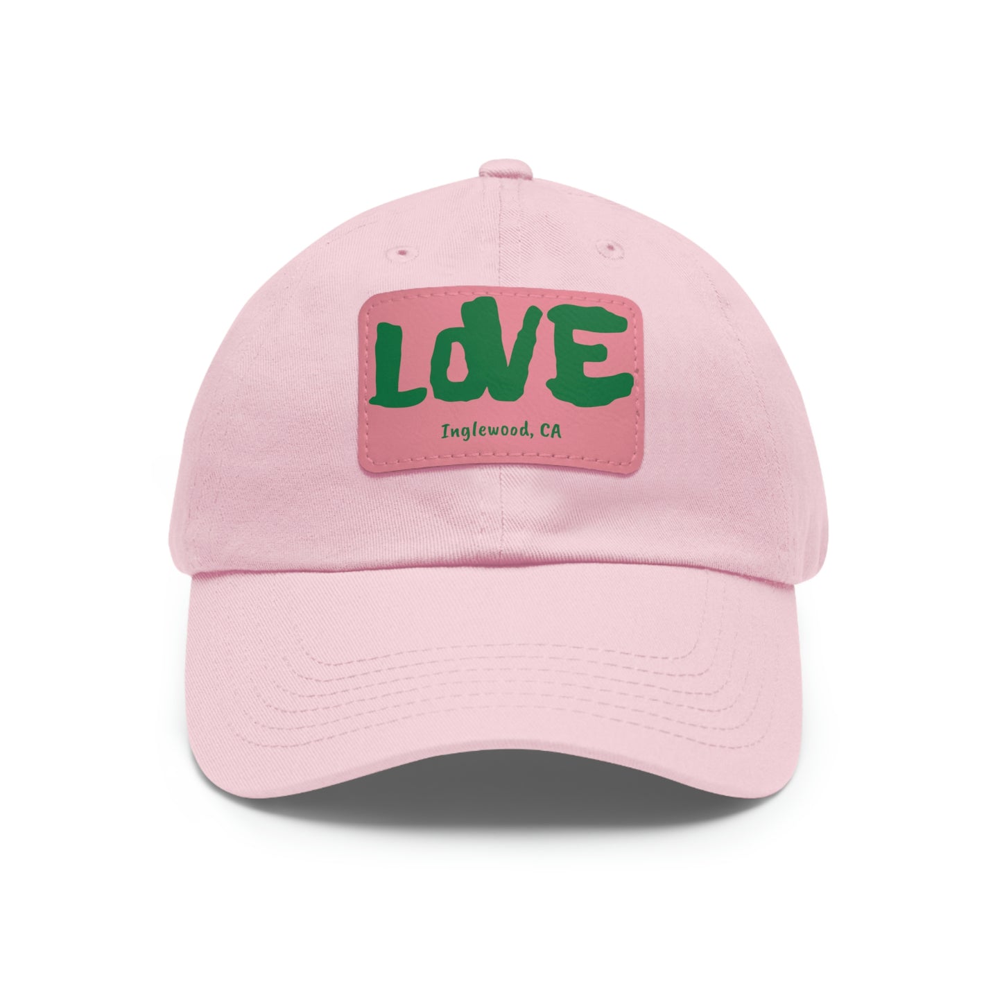 Jk LOVE (Dad) Hat with Leather Patch - Inglewood, CA Edition