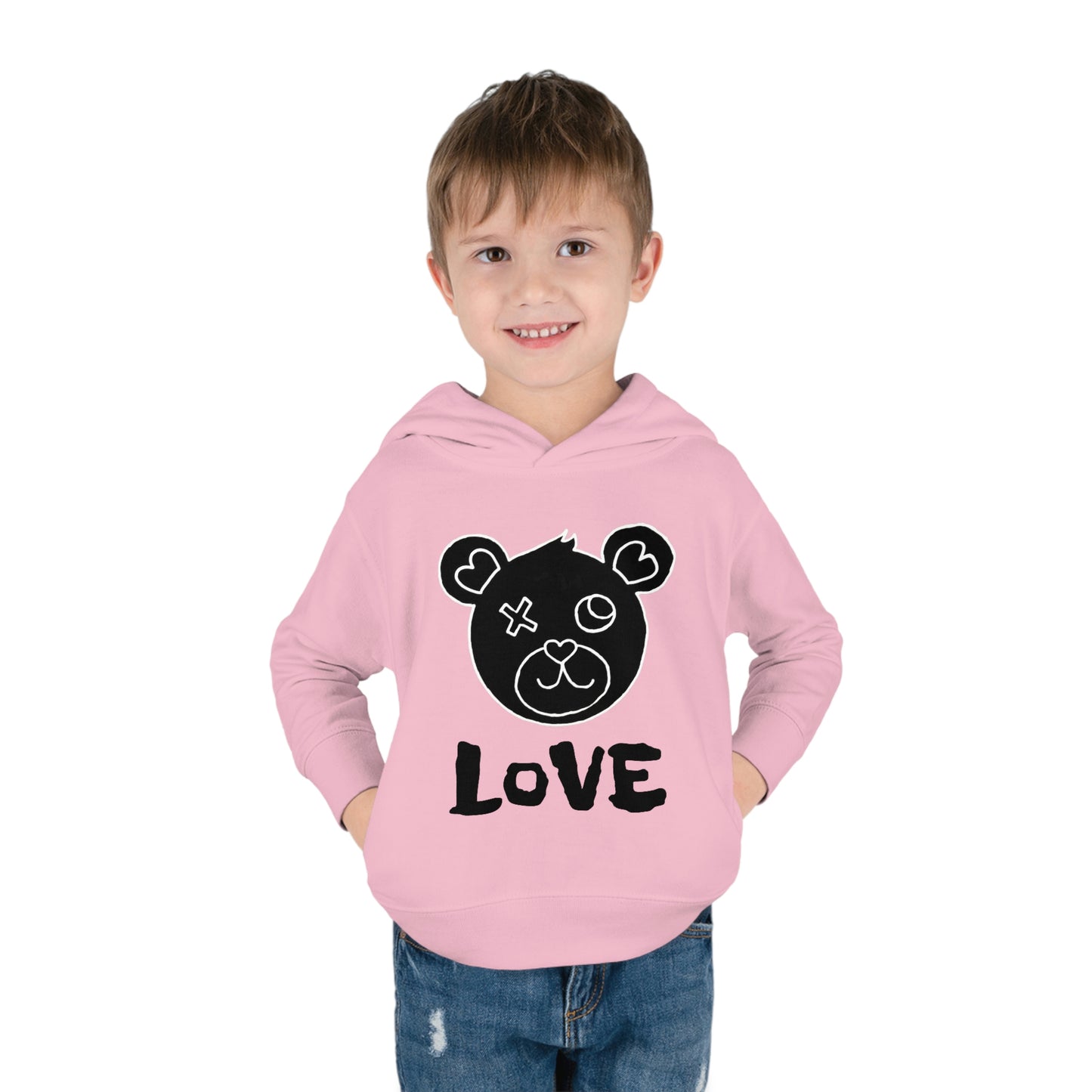 LoVE Bear - Toddler Pullover Fleece Hoodie